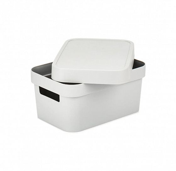 Коробка INFINITY с крышкой 4.5л серая