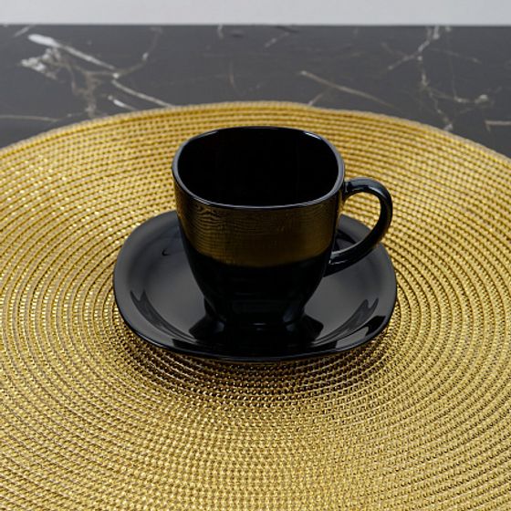 Чайный набор КАРИН 220мл черно-белый