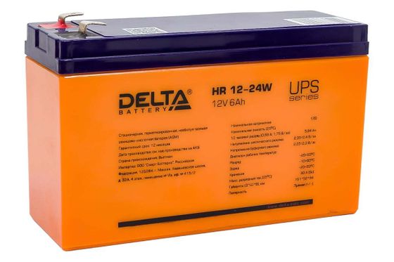 Батарея для ИБП Delta HR 12-24 W 12В 6Ач