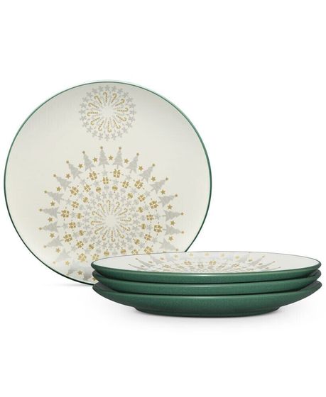 Dinnerware Set of 4 Colorwave Spruce Holiday Plates