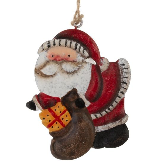 Изделие декоративное подвесное "Дед Мороз", L8 W0,5 H9,5 см, 4в.