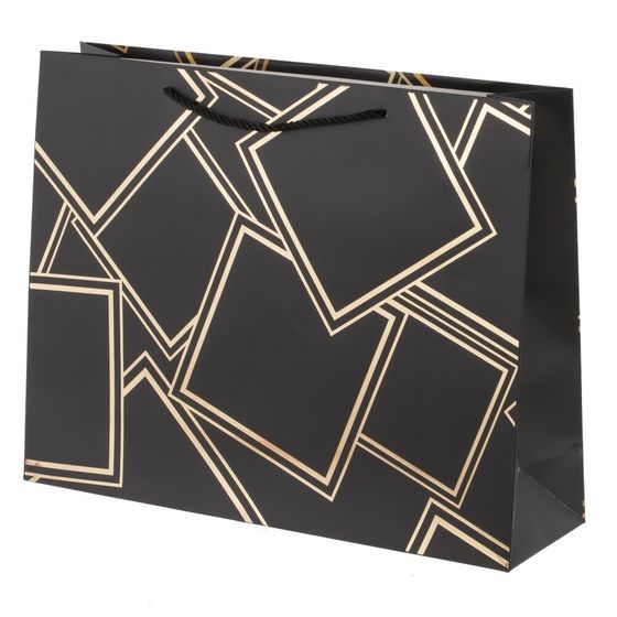 Пакет подарочный (бумага 210г/м2, блок микс 12шт), L39 W11 H30 см, 4в.