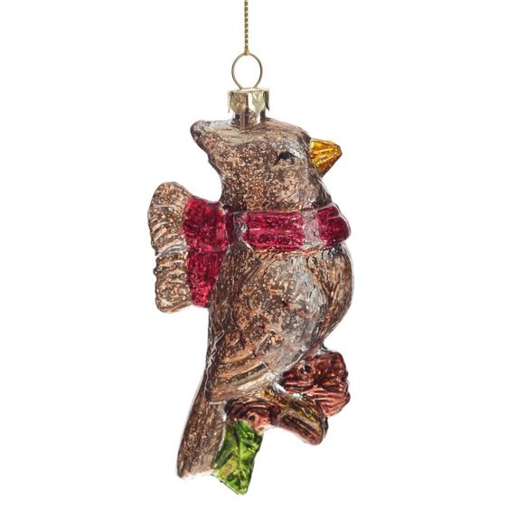 Украшение новогоднее &quot;Птичка&quot;, L8 W5 H13 см, 4в.