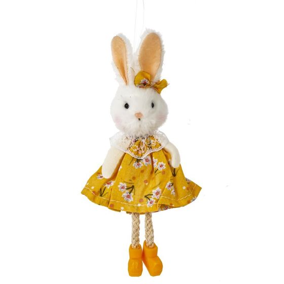 Изделие декоративное подвесное &quot;Зайка&quot; (блок 6шт), L4 W3 H15 см, 3в.