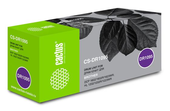 Блок фотобарабана Cactus CS-DR1095 DR-1095 черный ч/б:10000стр. для DCP 1602/1602R. HL 1202/1202R Brother