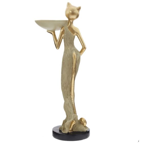 Фигурка декоративная "Кошка", Д15 Ш12 В33 см