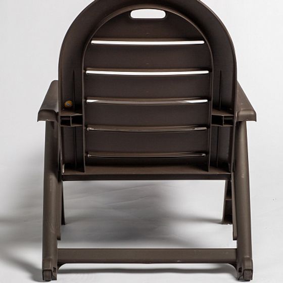 Шезлонг CAIMAN коричневый складной