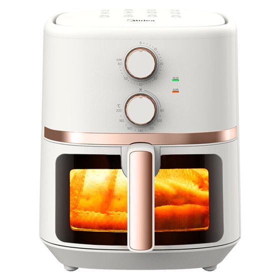 Midea Air Fryers Non-Stick Visible Window For Baking Whole Chicken Knob Control KZE5501