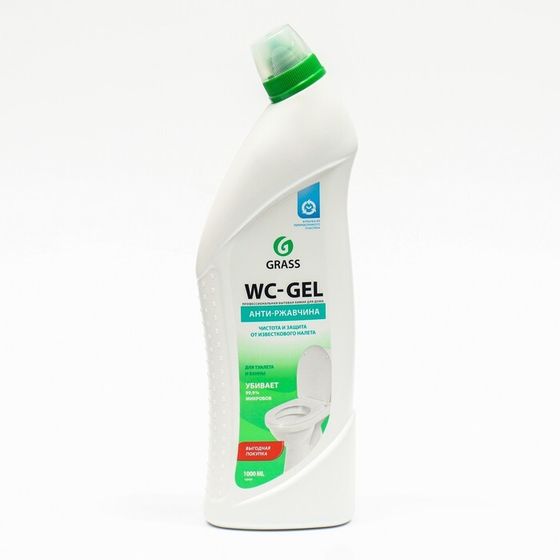 Дезинфицирующий чистящий гель WC GEL, &quot;Анти-ржавчина&quot;, 1000 мл