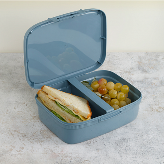 Контейнер пищевой SNAP BOX серый 1.8л прямоугольный