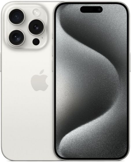 Смартфон Apple iPhone 15 Pro 1Tb белый титан (MTUR3J/A)
