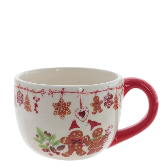 Чашка с блюдцем &quot;Пряничное настроение&quot;, 400 мл, L16 W16 H8,5 см