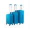 Набор чемоданов SUNSTONE бирюзовых 3шт ABS в полоску