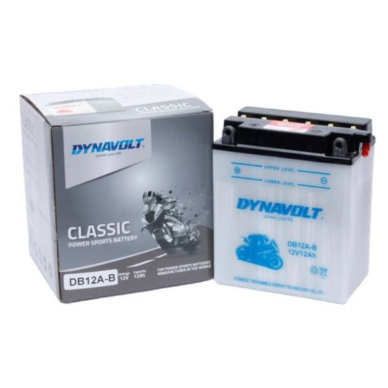 Аккумулятор Dynavolt DB12A-B, 12V, DRY, прямая, 135 А, 134 х 80 х 160