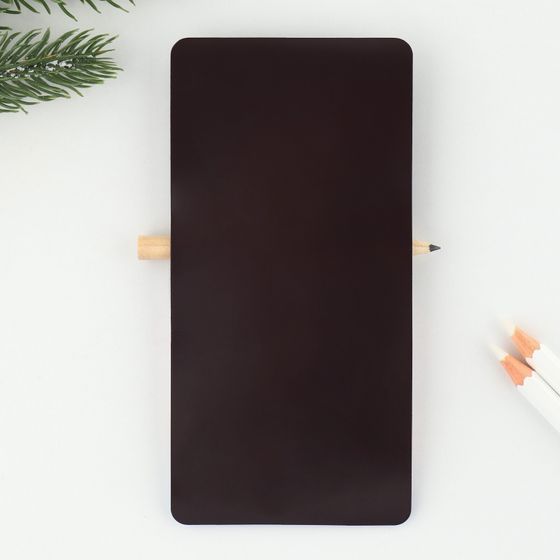 !09 Магнит с блоком (набор 2 штуки) для записи и карандашом «Счастья в новом году», 7 х 14,4 см