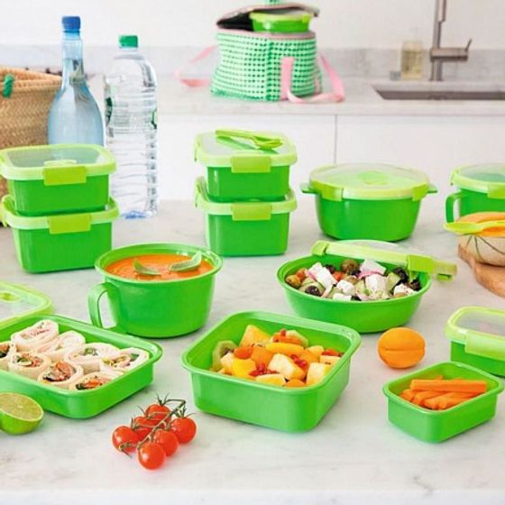 Контейнер пищевой прямоугольный TO GO 0.7л зеленый