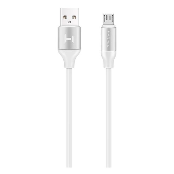 Кабель Harper USB 2.0 A(m) - microUSB(m) 1м белый (SCH-330)