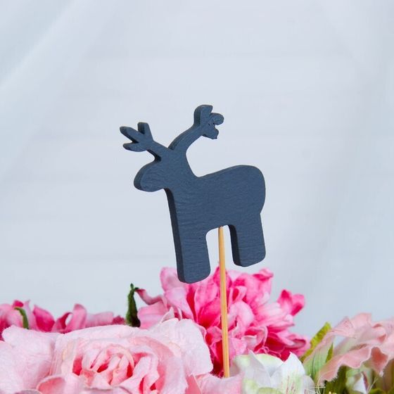 !09 Набор из 5-ти топперов - Топпер меловой &quot;Олень&quot;