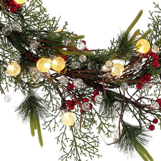 Изделие декоративное с подсветкой &quot;Гирлянда&quot; (3хАА, н/п), L119 W5 H28 см