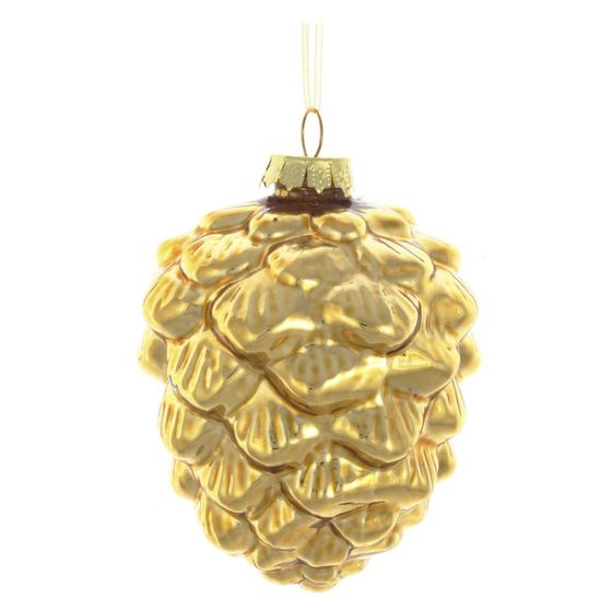 Украшение новогоднее "Золотая шишка", L7,5 W7,5 H9,5 см, 2в.
