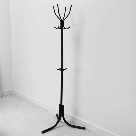 Вешалка напольная «Комфорт» (ВК4/Ч), 60×60×180 см, цвет чёрный