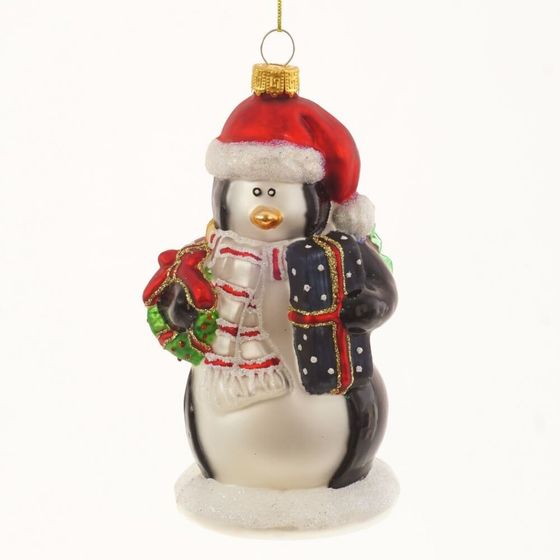 Украшение новогоднее &quot;Снеговик-Пингвин&quot;, L7 W7 H14,5 см