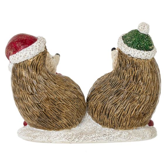 Фигурка декоративная "Ёжики", L12,5 W5 H9 см