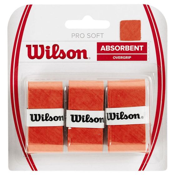 WILSON Pro Soft Tennis Overgrip 3 units