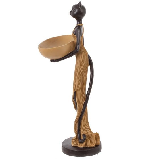 Фигурка декоративная &quot;Кошка&quot;, Д16,5 Ш15 В36,5 см