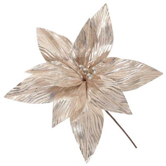 Цветок искусственный &quot;Пуансеттия&quot;, L30 W30 H36 см