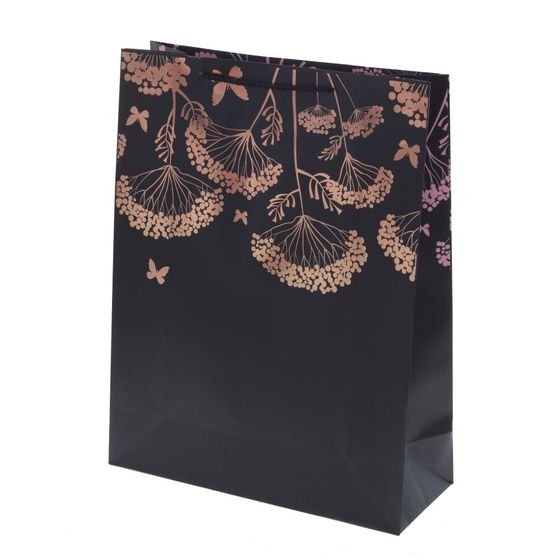 Пакет подарочный (бумага 210г/м2, блок микс 12шт), L31 W12 H40 см, 4в.