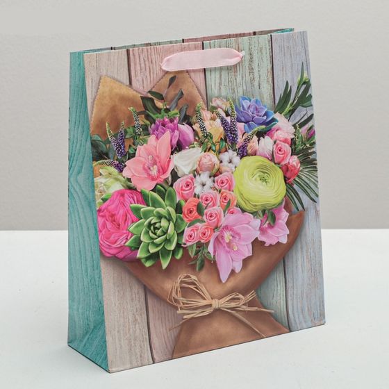 НАБОР 5 ШТУК - Пакет ламинированный вертикальный «Поздравляю!», ML 23 × 27 × 11,5 см