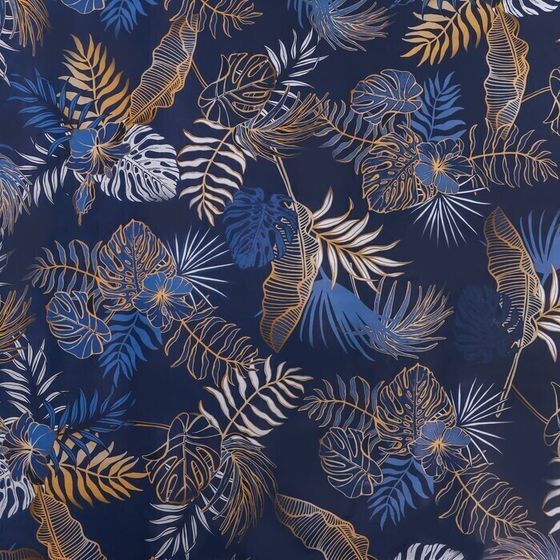 !09 Бумага упаковочная 2 листа глянцевая двусторонняя &quot;Тропики&quot;, 100 х 70 см