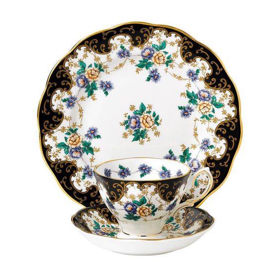 100 Years 1910 3-Piece Set, Teacup Saucer &amp; Plate -Duchess