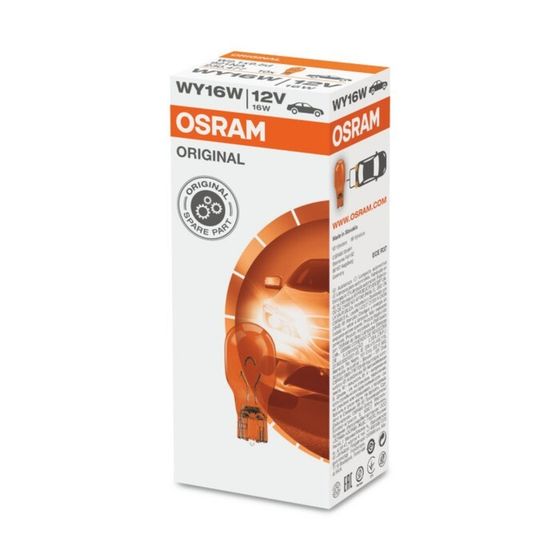 Лампа автомобильная Osram, WY16W, 12 В, 16 Вт, (W2,1x9,5d), 921NA