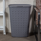 Корзина для белья SOFTEX тёмно-серая 56л