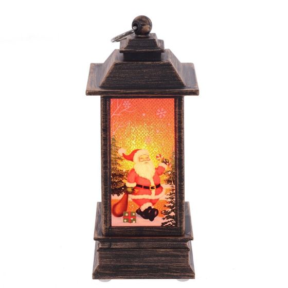 Изделие декоративное &quot;Фонарь&quot; (подсвет, LR44 х3шт) L5 W5 H12,5 см, 3в.