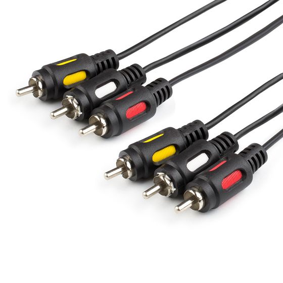 Кабель Atcom Audio-Video 3RCA 7.5м черный (AT3275)