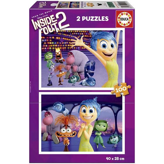 EDUCA 2x100 Pieces Inside Out 2 Peli Junio 2024 puzzle