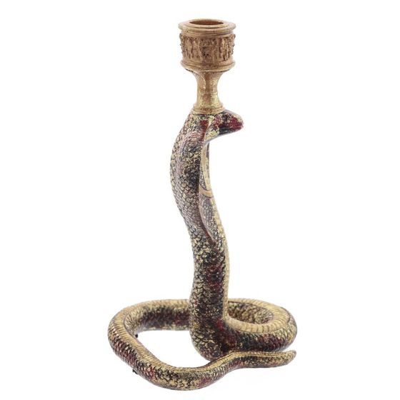Подсвечник &quot;Змея&quot;, L12,5 W13,5 H24 см, 2в.