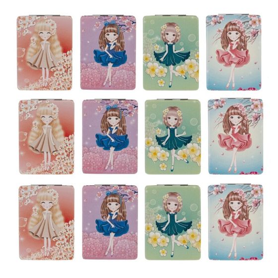 Зеркало карманное, Д6 Ш8,5 В1 см, 4в.