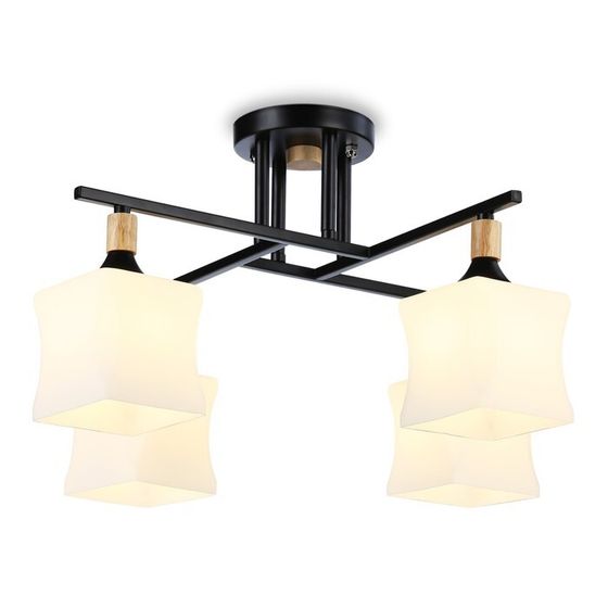 Люстра подвесная Ambrella light, Modern, TR9497, 4хE27, цвет чёрный