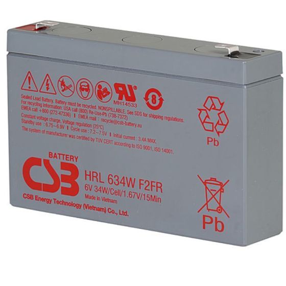 Батарея для ИБП CSB HRL634W F2 FR мощность 6В емкость 8.5Ач