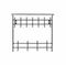 Вешалка с полкой настенная металлическая на 11 крючков ВПТ11 черный