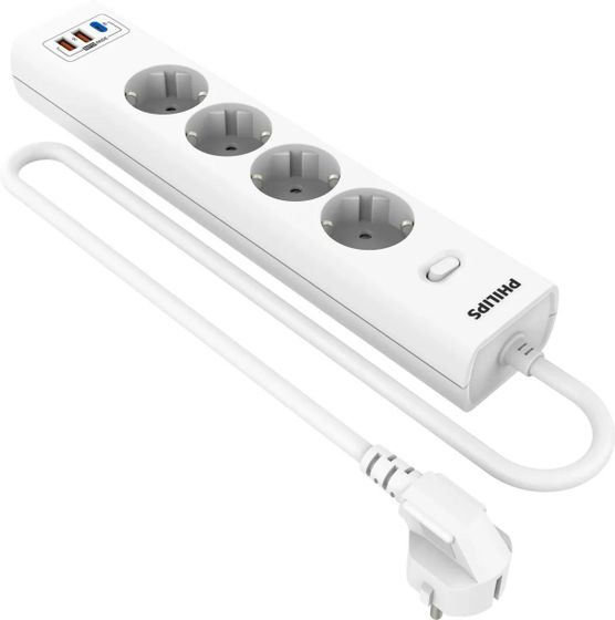 Сетевой фильтр Philips CHP8246WA/51 4роз. 2м белый