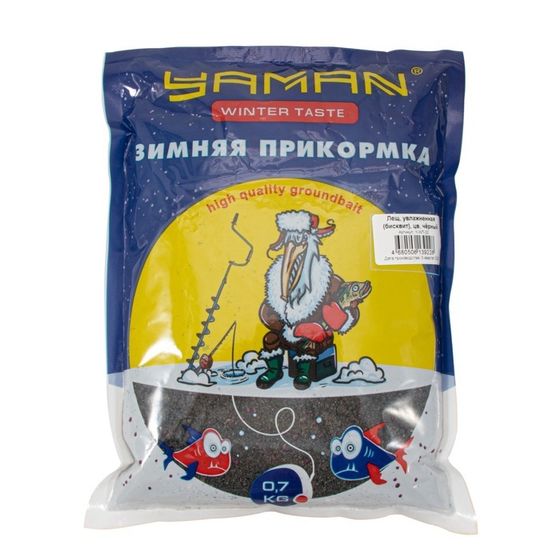 Прикормка Yaman Winter Taste Лещ зимняя увлажненная бисквит, цвет чёрный, 700 г