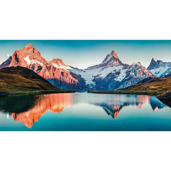 Фотосетка, 300 × 158 см, с фотопечатью, люверсы шаг 1 м, «Горное озеро»