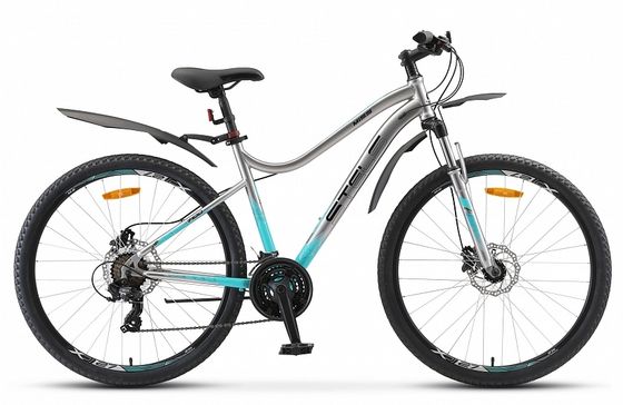 Велосипед Stels Miss 7100 D 27.5&quot; V010 рама 16&quot; хром (LU094060/LU084756)