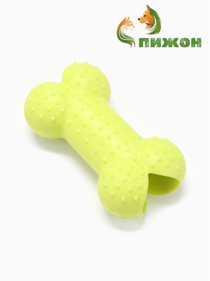 Игрушка жевательная &quot;Кость малая&quot;, TPR, 8,5 см, салатовая