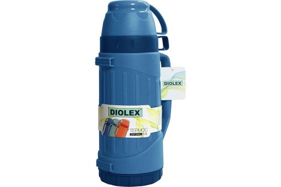 Термос Diolex DXP-1000-В 1л синий +1 чашка